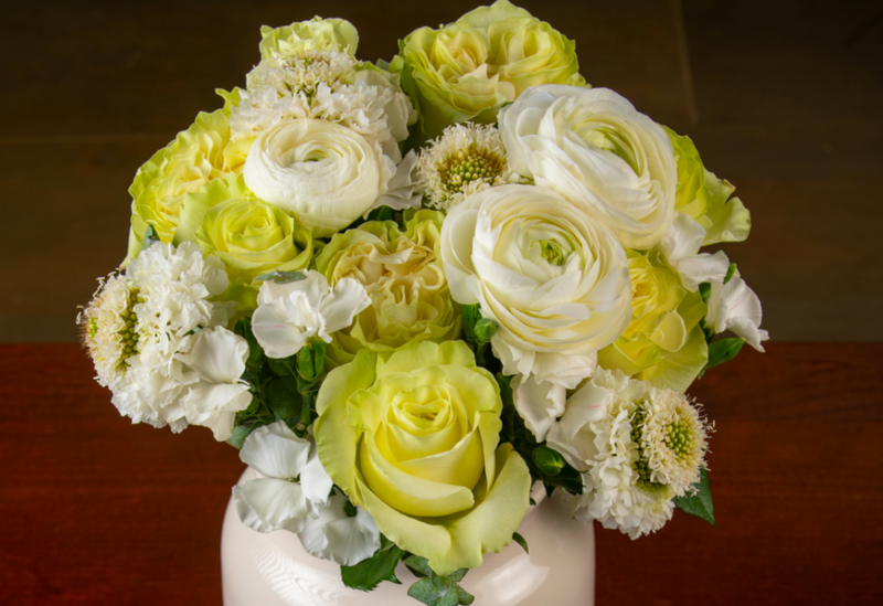 Best Wishes Bouquet with Vase