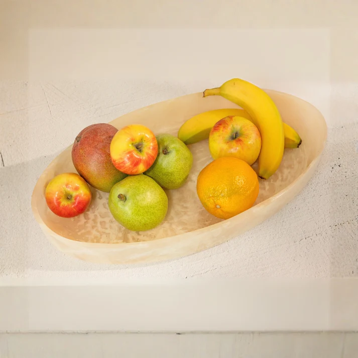Resin Oval Bowl