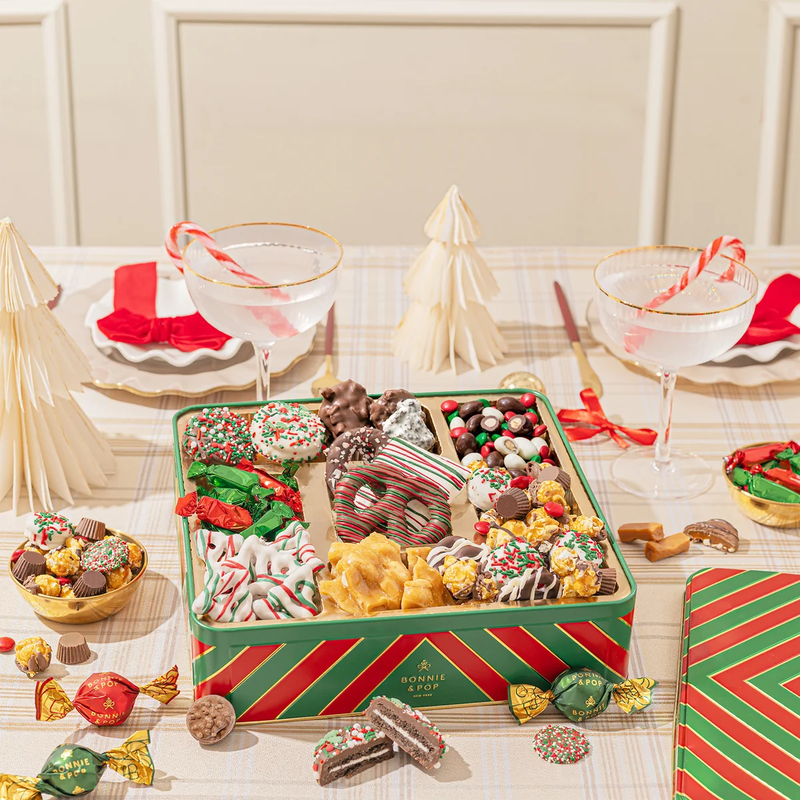 Extra Large Holiday Tin with Assorted Treats