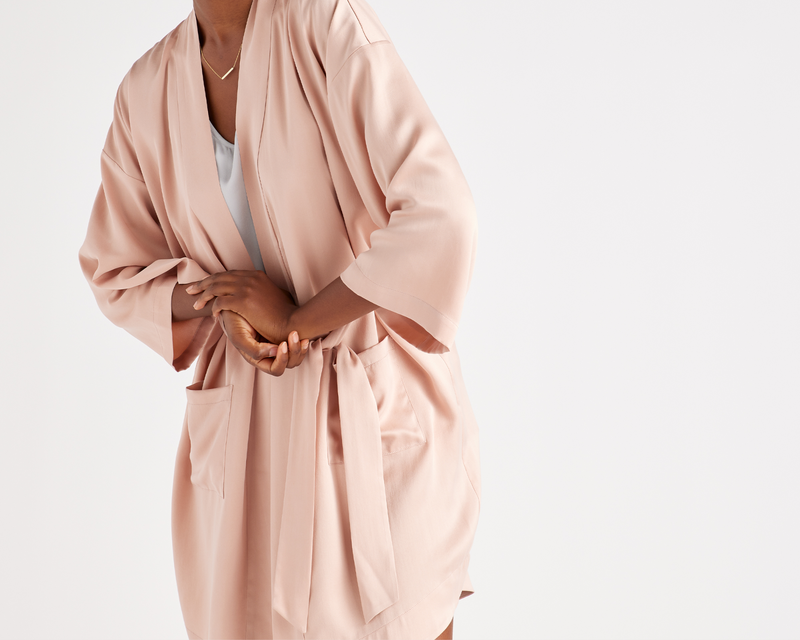 100% Washable Silk Robe