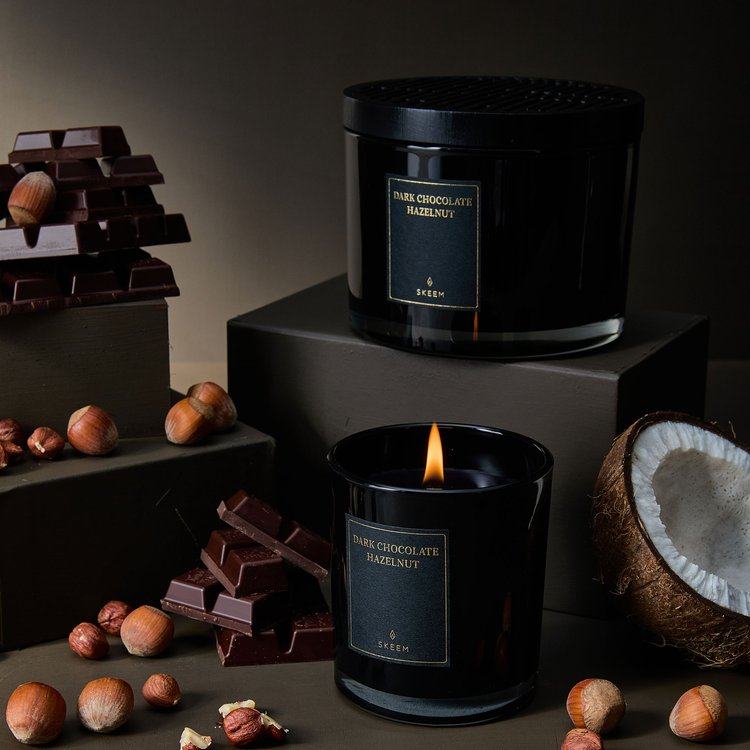 Triple Wick Obsidian Candle