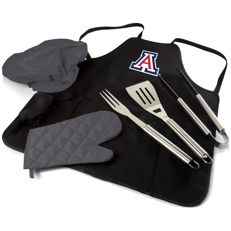NCAA BBQ Apron Tote Pro Grill Set