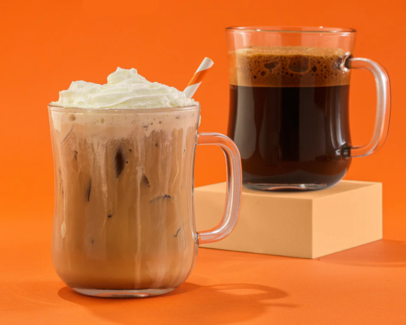 Diner Glass Coffee Mugs