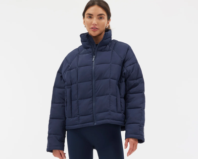 Nellie Packable Puffer Jacket, Navy
