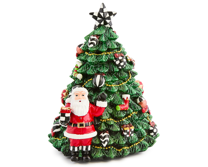 Courtly Christmas Tree Rotating Music Box