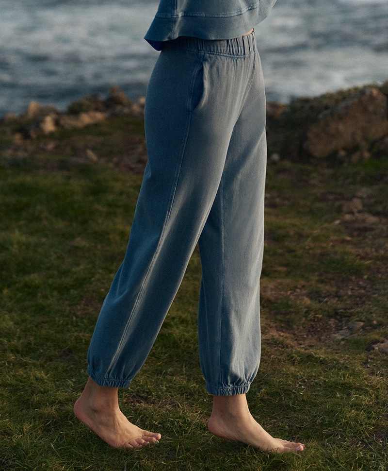 Women's Organic Weekends Relaxed Sweatpant, Washed Wedgewood Blue
