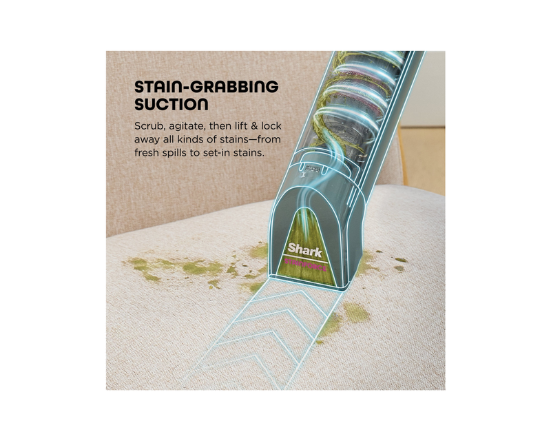 Shark - StainForce Cordless Portable Spot & Stain Cleaner with Dual-Activated Cleaning Solution - Hawaiian Gray