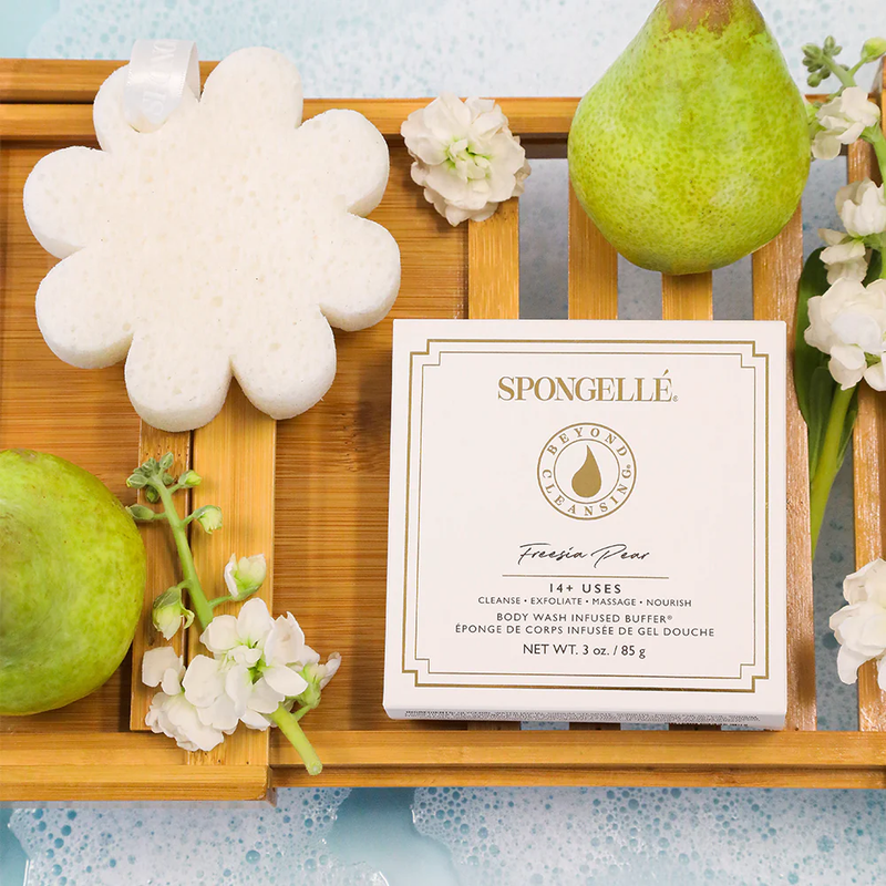 Boxed Flower Body Wash Infused Sponge