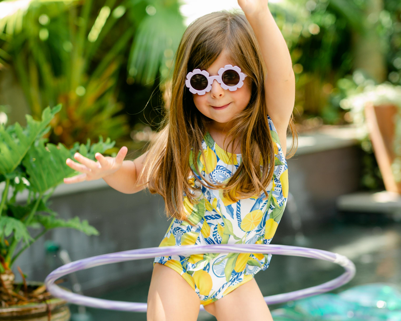 The Positano Girls Ruffle One Piece UPF 50+