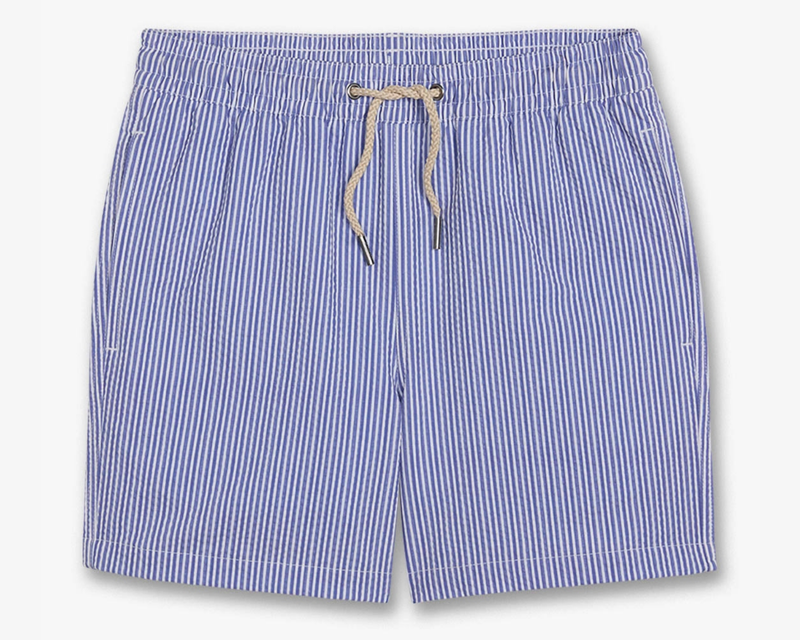 Kids Bayberry Trunk, Light Blue Seersucker