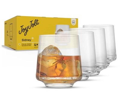 Sidney Double Old Fashioned Glasses, Set of 4