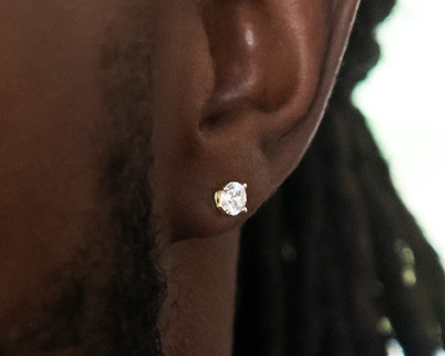5mm Round Cut CZ Stud Earrings