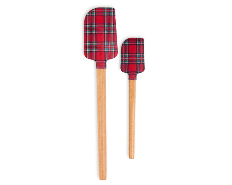 Tartan Red Spatula, Set of 2