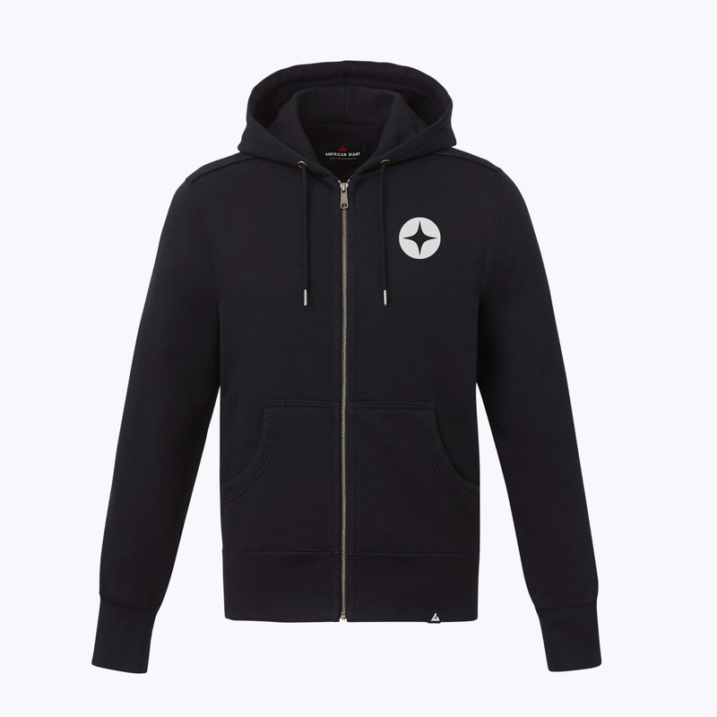 Branded Men's American Giant Classic Heavyweight Fleece Full Zip Hoodie