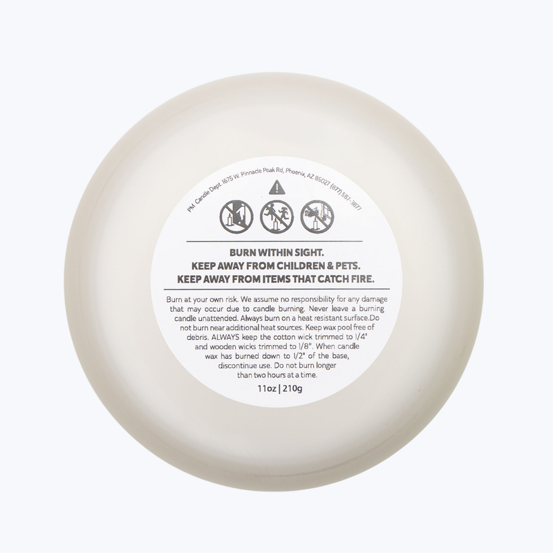 Branded Frosted Glass Candle, 11oz