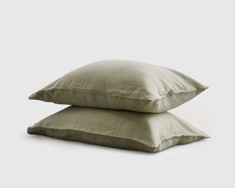 European Linen Pillowcase Set, Queen/Standard