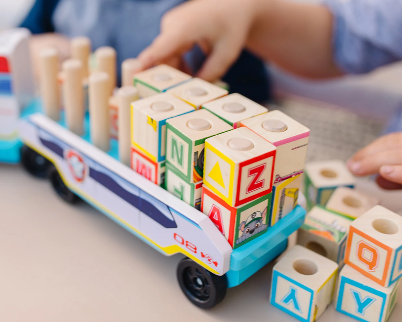Paw Patrol Wooden ABC Block Truck