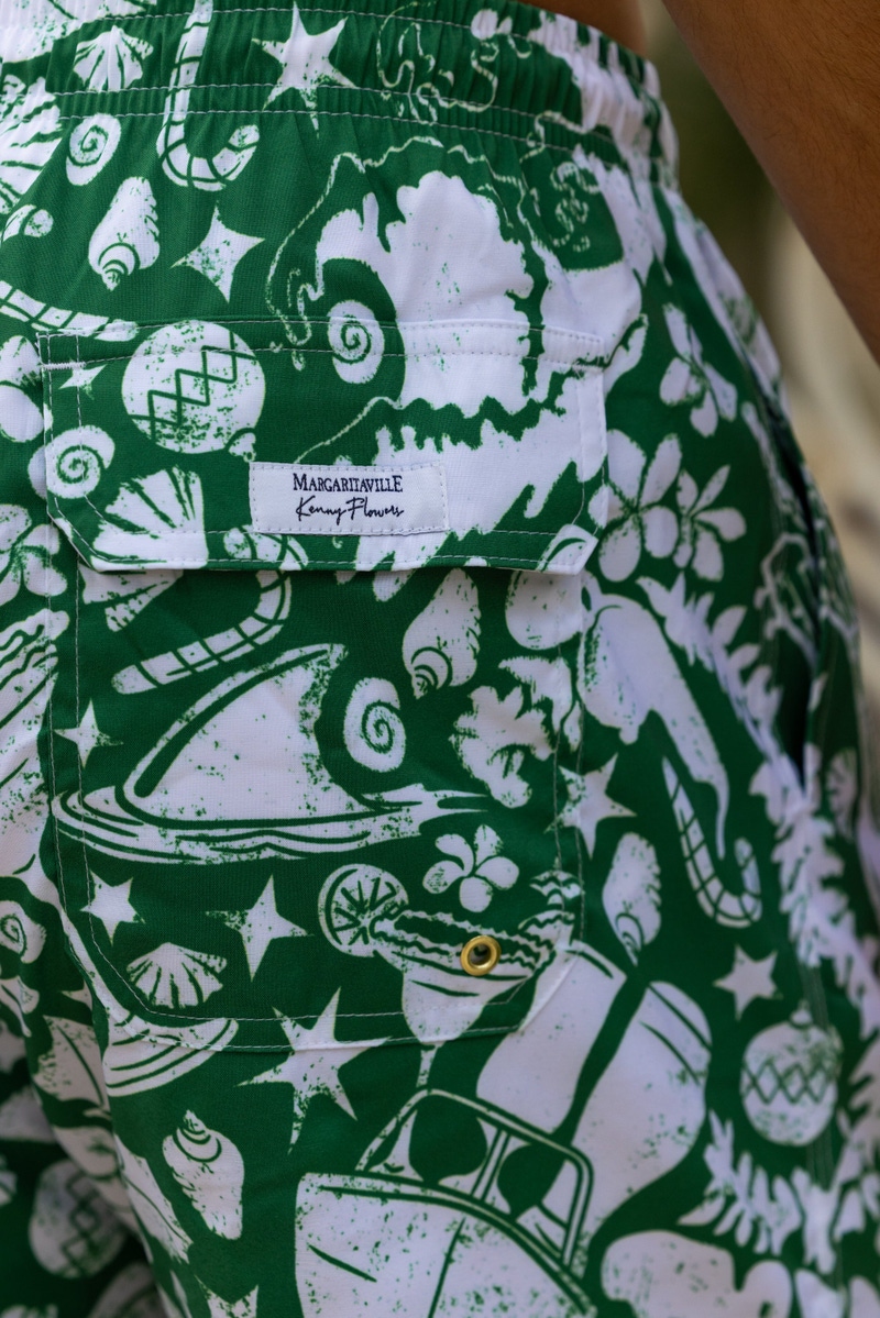 The Mele Kalikimaka Christmas Swim Trunks