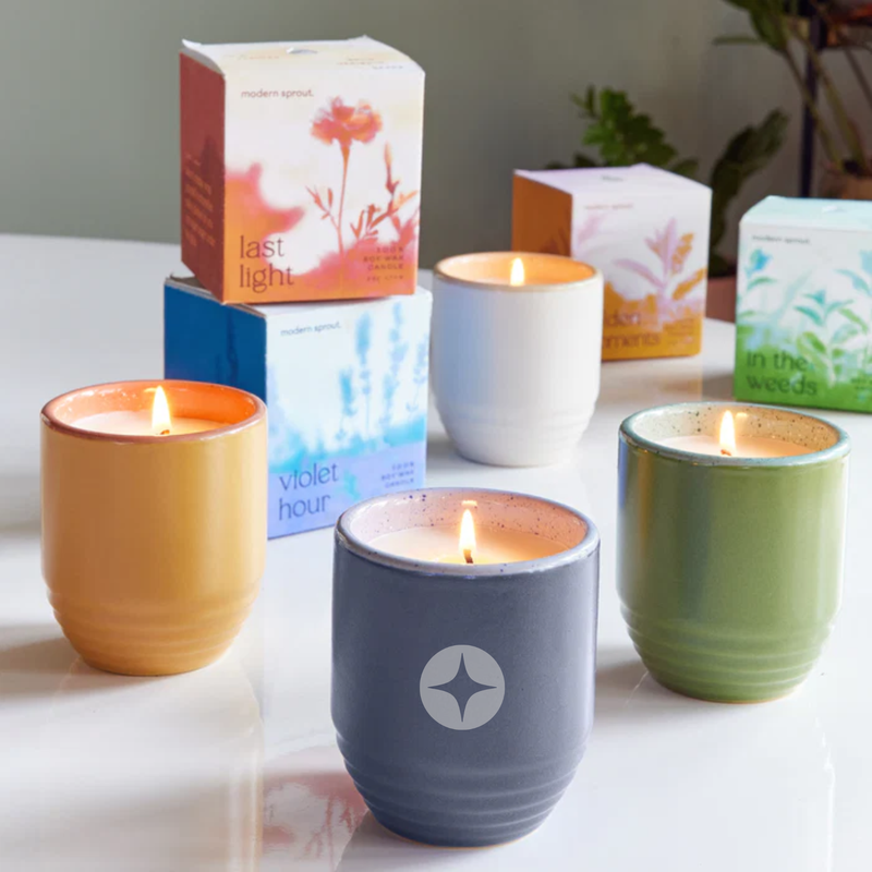 Branded Garden Vibes Candle/Planter