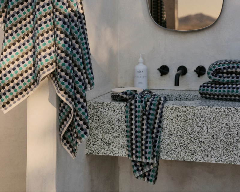 Organic Cotton Mosaic Hand Towel
