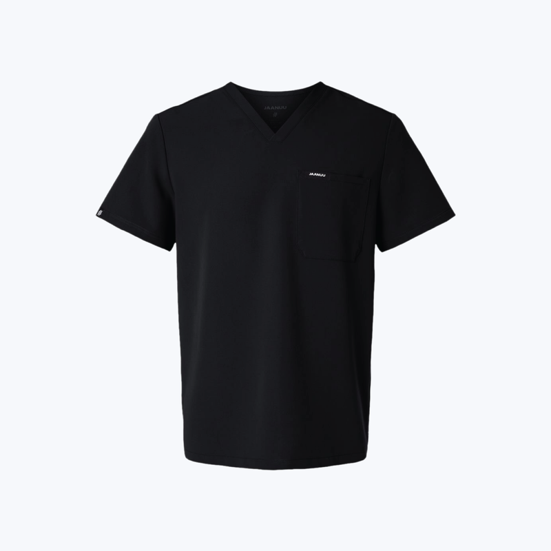 Jaanuu Holmes Everyday 1-Pocket Scrub V-Neck Top