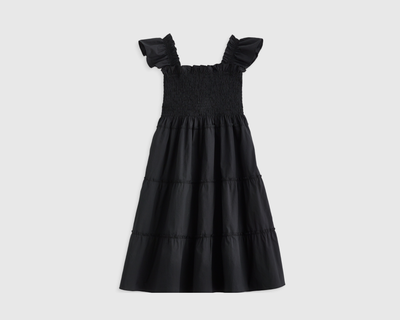 Kids 100% Cotton Poplin Smocked Dress