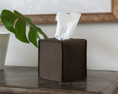 Merino Wool Small Tissue Box Cover