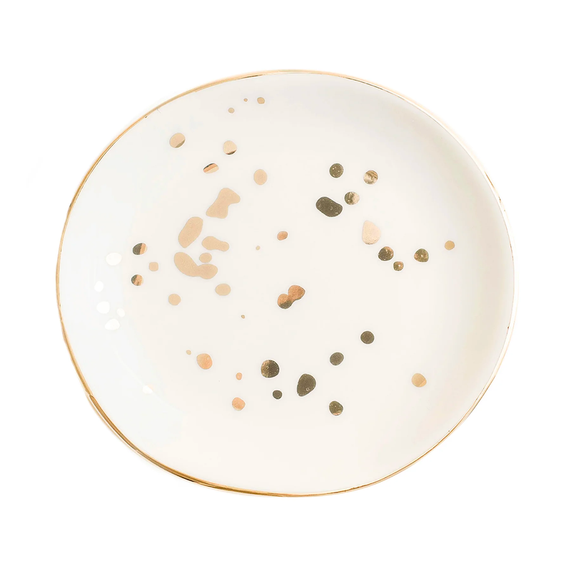 Ceramic Speckled Jewelry Dish