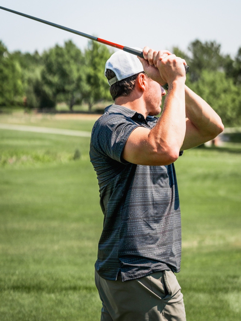 Desert Geo Men's Performance Golf Polo