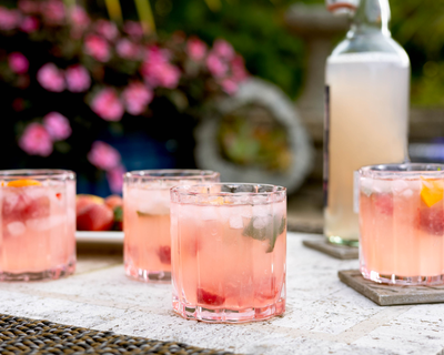 Scalloped Rim 8oz Short Tumbler Glass, Set of 4
