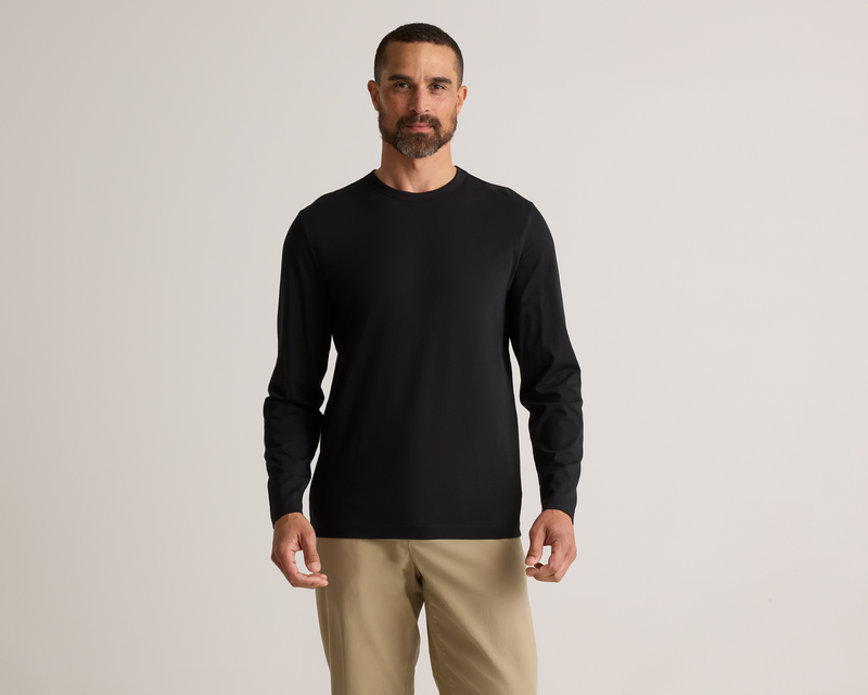 100% Pima Cotton Luxe Touch Long Sleeve Tee