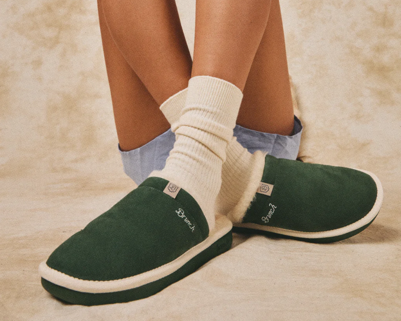 Essential Suede Shearling Slipper