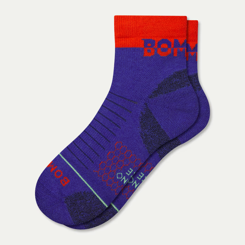 Men's Merino Wool Blend Hiking Quarter Socks