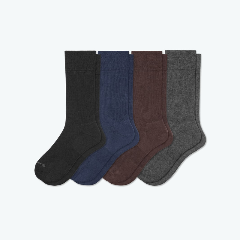 Men's Dress Calf Sock 4-Pack