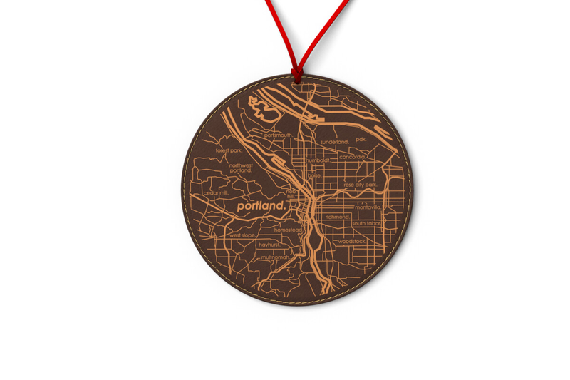 Home Town Map Ornament