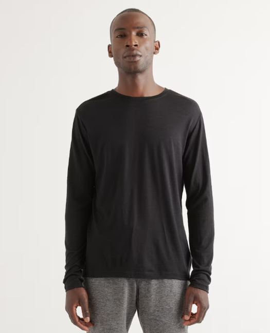 100% Merino Wool All-Season Long Sleeve Base Layer Tee