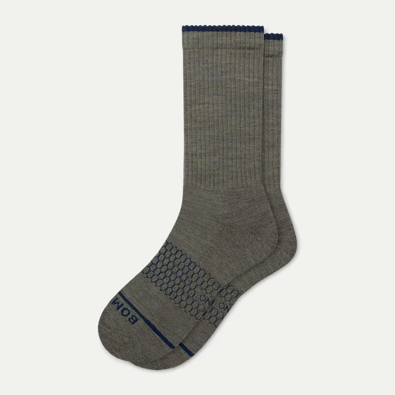 Men's Merino Wool Blend Calf Socks