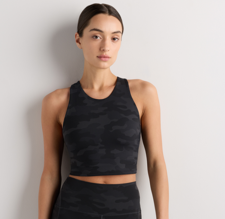 Ultra-Form High-Neck Cropped Tank