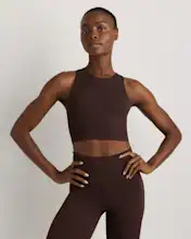 Ultra-Form High-Neck Cropped Tank