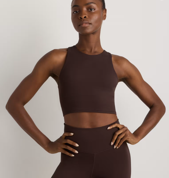 Ultra-Form High-Neck Cropped Tank