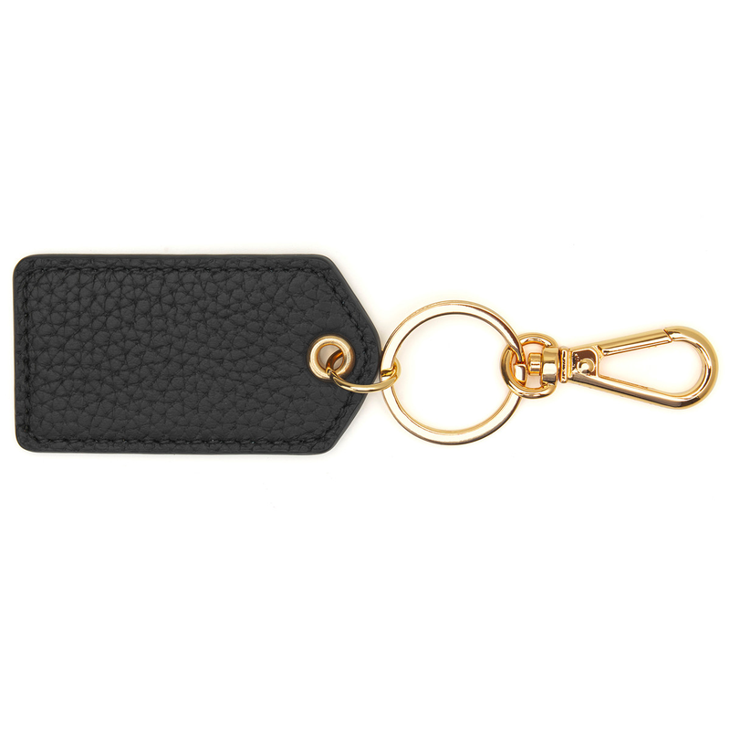 Monogrammed Cleo Leather Key Fob