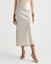 100% Washable Silk Maxi Skirt