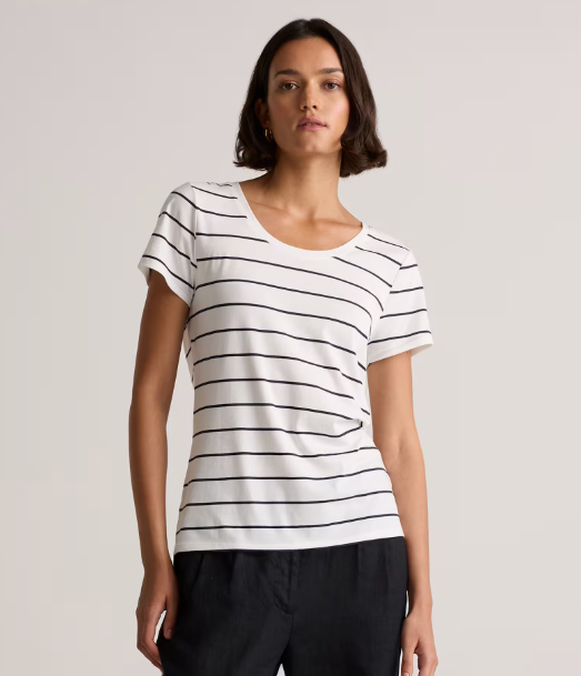 Cotton Modal Scoop Neck Tee