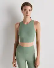 Ultra-Form High-Neck Cropped Tank