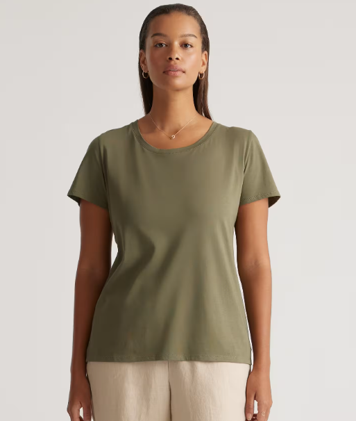 Cotton Modal Scoop Neck Tee