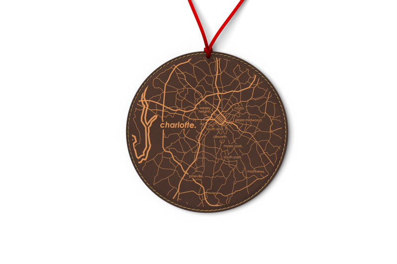 Home Town Map Ornament