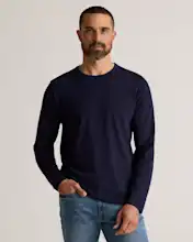 100% Pima Cotton Luxe Touch Long Sleeve Tee