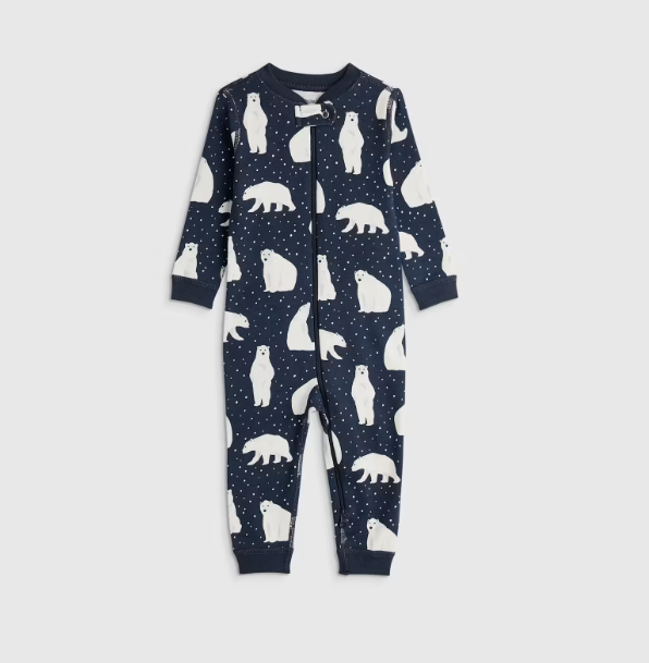 100% Organic Cotton One Piece Baby Pajama