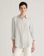 Oatmeal-Black Stripe