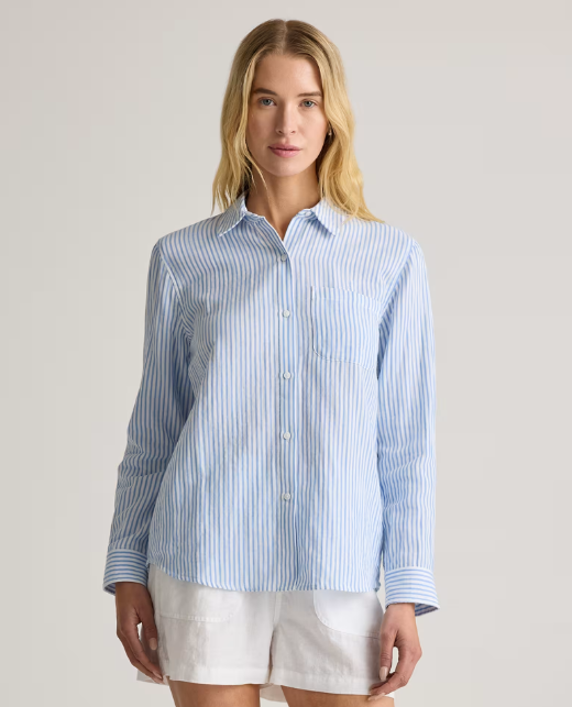 100% Organic Cotton Gauze Long Sleeve Shirt